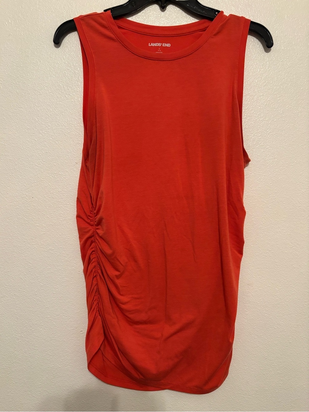 Lands' End Sleeveless Side-Ruche Tank l